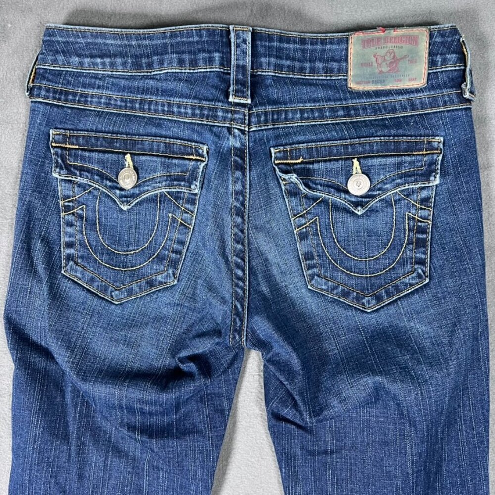 True Religion Becky Bootcut Flap Pockets Jeans Made in USA size 27